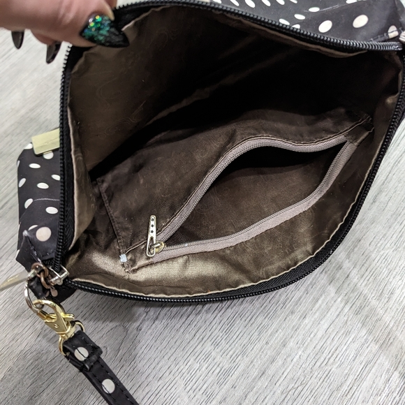 Ju-Ju-Be Duchess Be Quick w/ Long Strap Polka dot Wristlet Clutch Goth Coquette - Picture 16 of 16